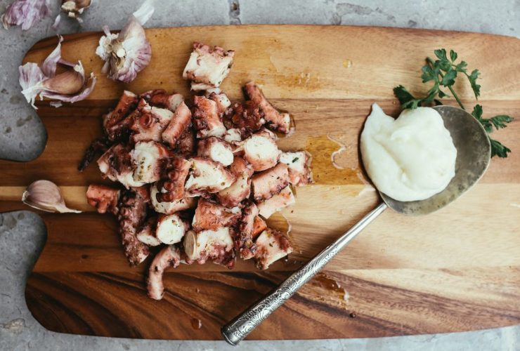 La ricetta gustosa del polpo