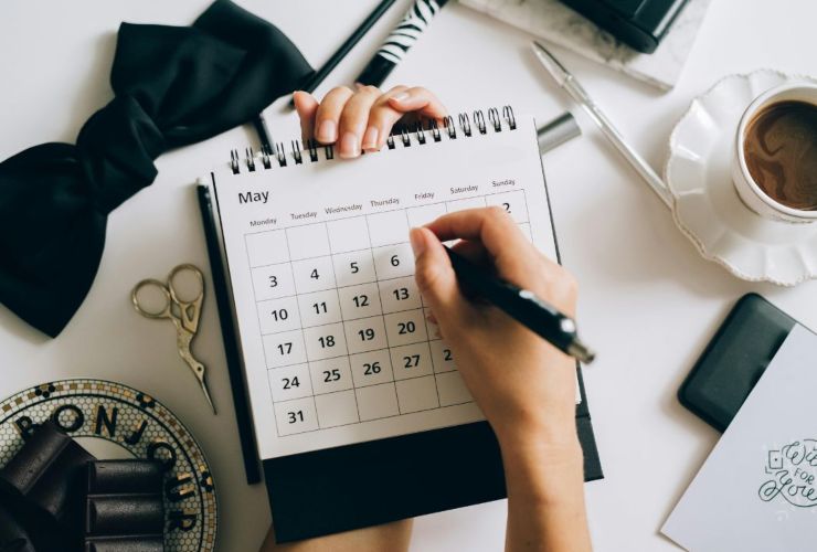 Segnatevi il giorno sul calendario per quando fare la spesa 