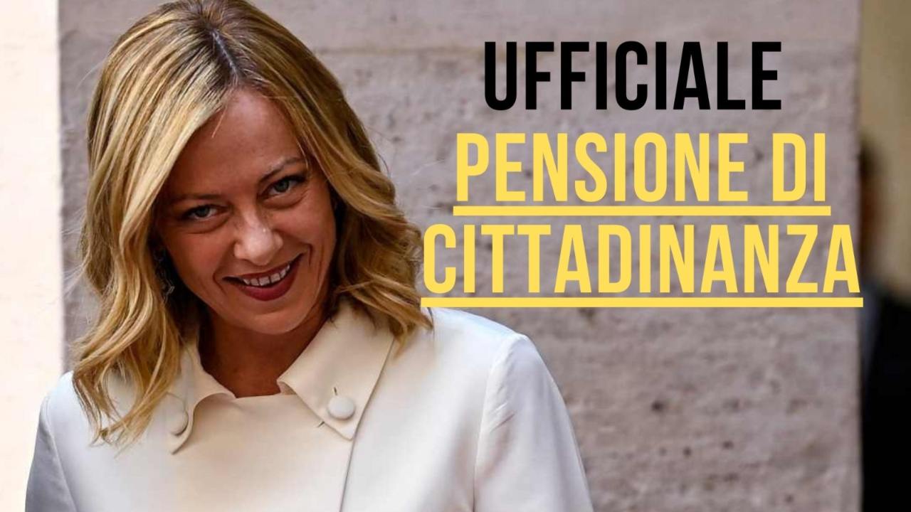 nuova pensione di cittadinanza