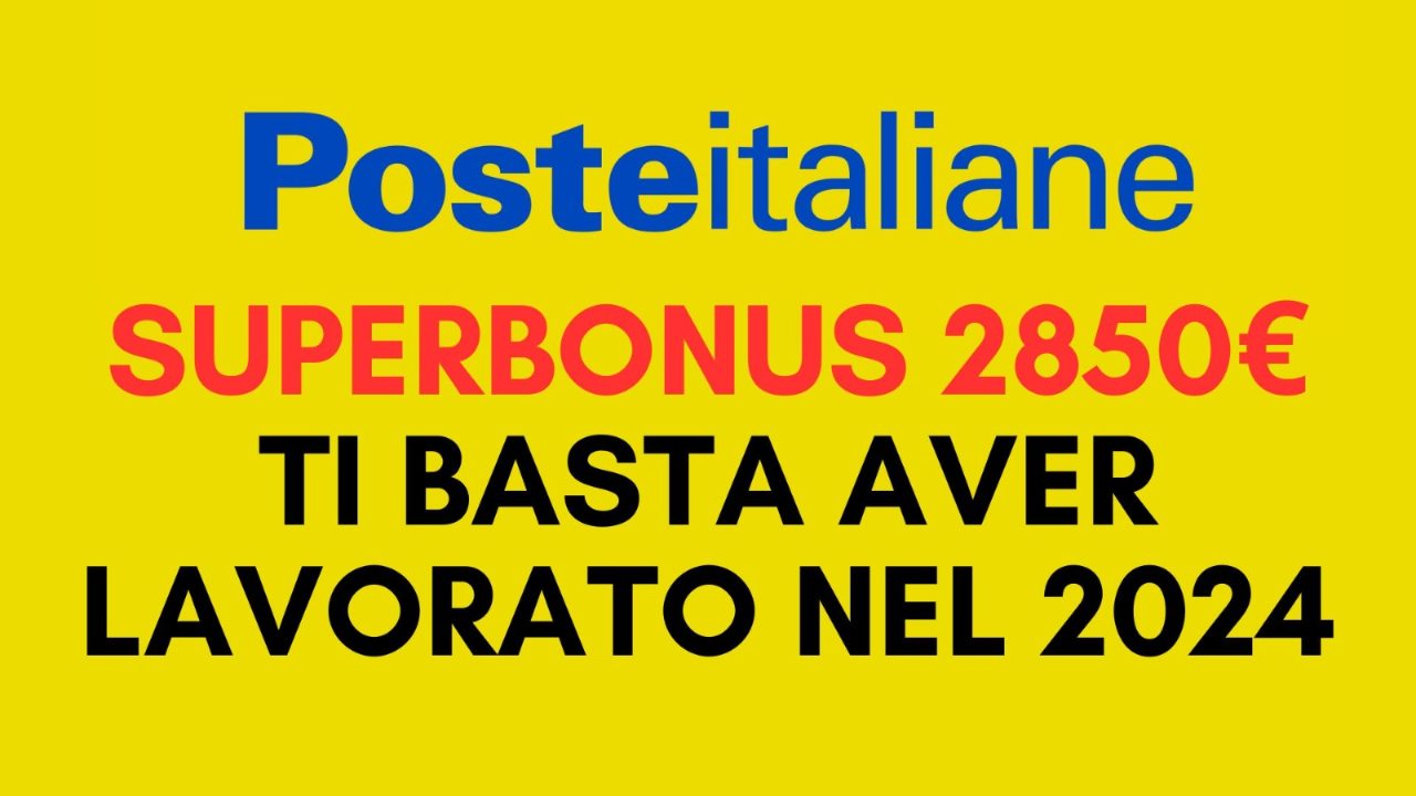oltre duemila euro da Poste Italiane S.p.A.