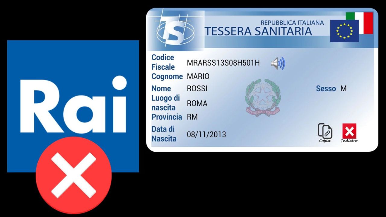 Addio al canone Rai: basta avere queste lettere sul codice fiscale