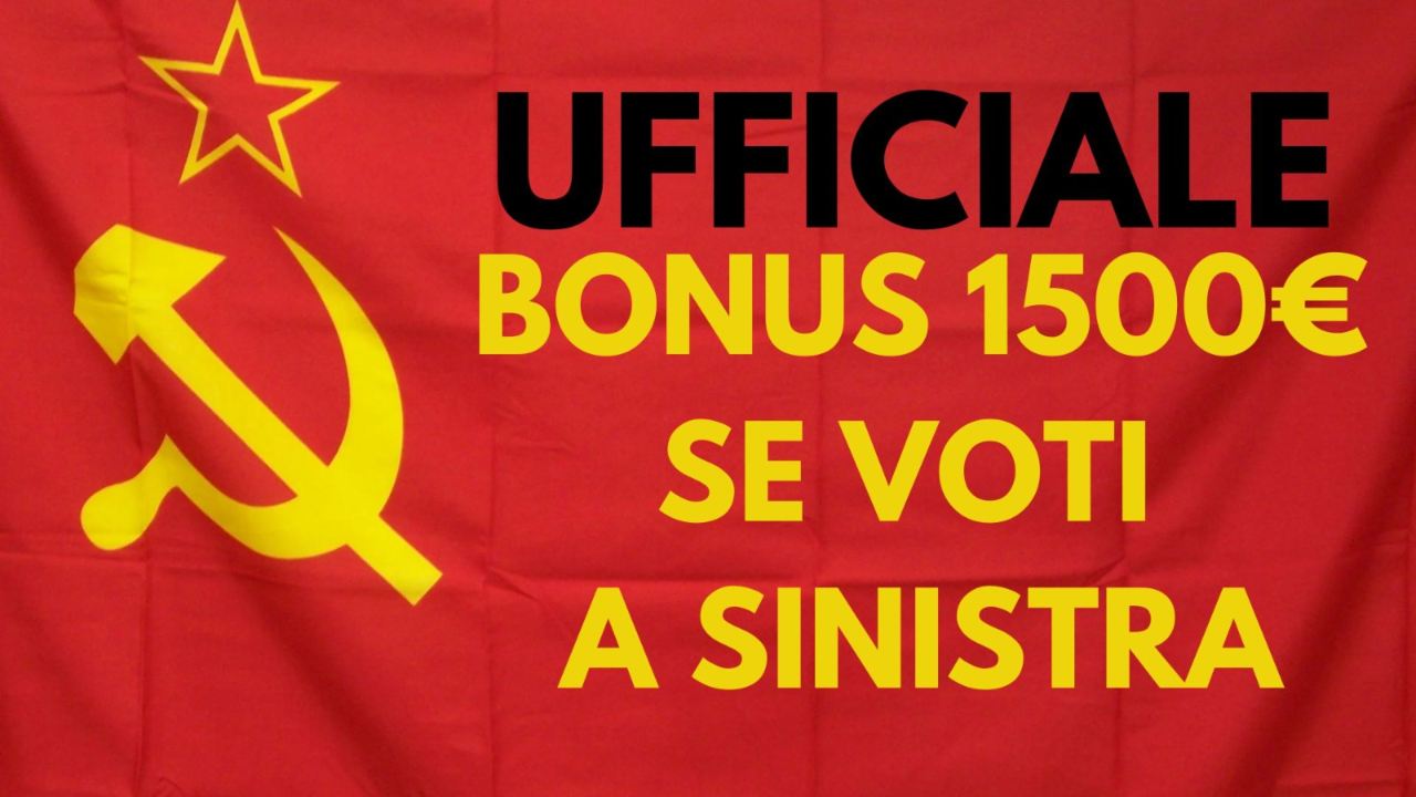 Incentivo per chi vota a sinistra